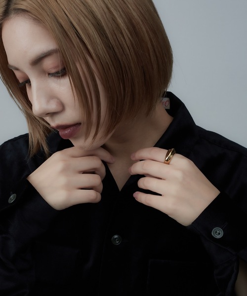 AKEL(アケル)の「【AKEL】アケル/オルビットリング / 金属アレルギー対応(サージカルステンレス)(リング・メンズ・ゴールド/シルバー・#13/#11/#9)」の5枚目の写真
