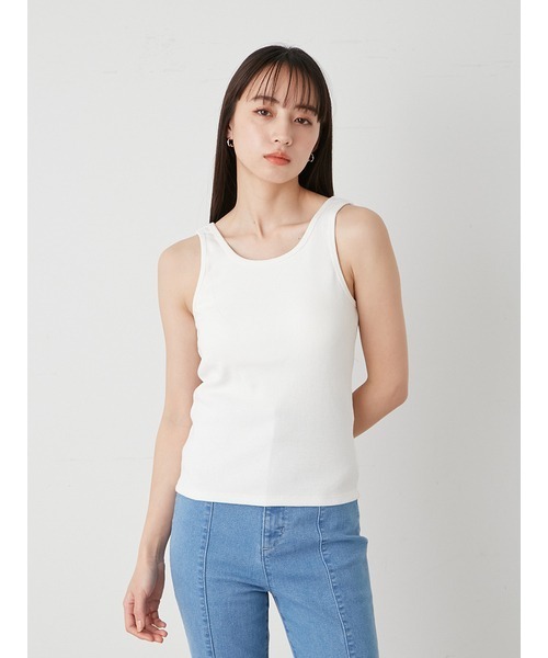 SNIDEL（スナイデル）の「カップインカットタンク（タンクトップ