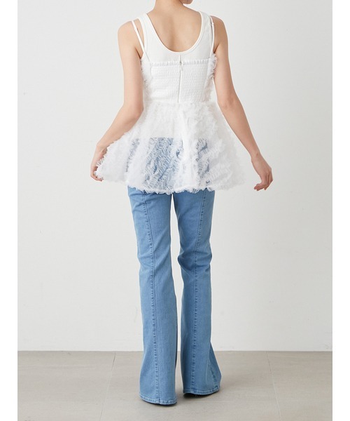 SNIDEL（スナイデル）の「カップインカットタンク（タンクトップ・レディース・ピンクベージュ/ブラック/ホワイト・FREE）」の16枚目の写真