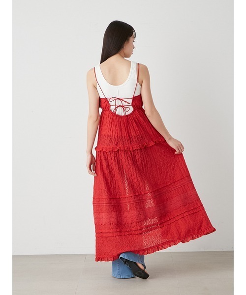 SNIDEL（スナイデル）の「カップインカットタンク（タンクトップ・レディース・ピンクベージュ/ブラック/ホワイト・FREE）」の21枚目の写真