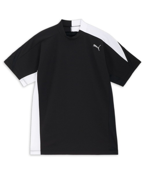 【セール】PUMA プーマ メンズ ゴルフ PF ストレッチ CB テックカット 半袖 モックネック シャツ(Tシャツ/カットソー)|PUMA(プーマ)