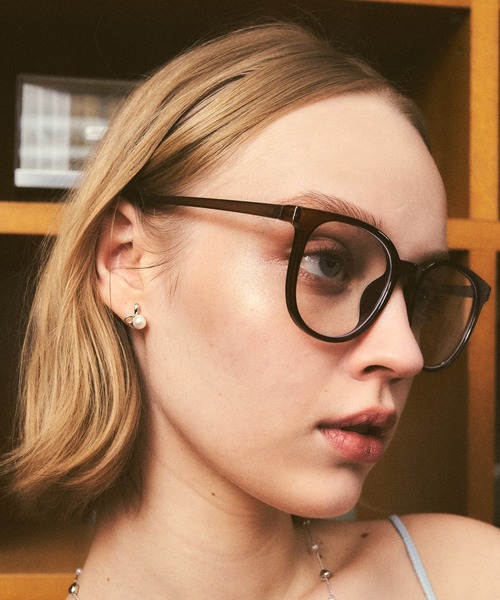 RUBY AND YOU（ルビーアンドユー）の「［select］ウェリントンフレームメガネ（メガネ・レディース・ブラウン/ブラック/オリーブ・FREE）」の7枚目の写真