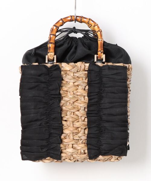 DEICY（デイシー）の「フリルバンブーハンドルバッグ（ハンドバッグ・レディース・ベージュ/ブラック・FREE）」の17枚目の写真