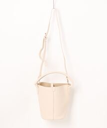 mimis（ミイーミイーズ）の「フェイクレザーバケツバッグ2way 巾着付き（ショルダーバッグ）」