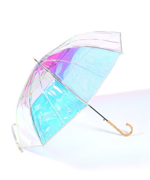 GLOBAL WORK（グローバルワーク）の「バンブークリアビニ傘/105432（長傘・レディース・クリア/ブラック/ブラウン/ブルー/ライトブルー/ホワイト系その他3・FREE）」の3枚目の写真