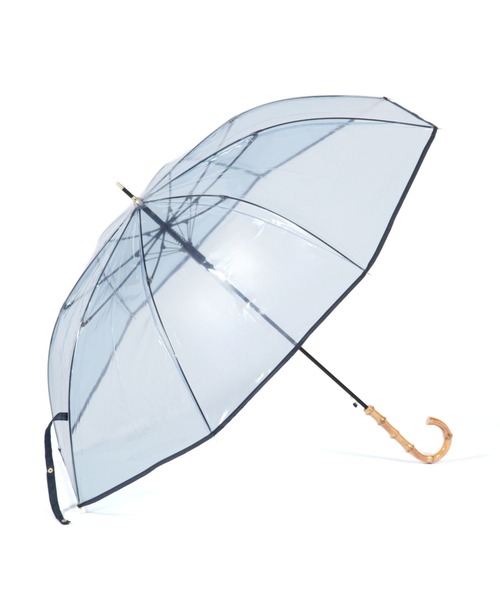 GLOBAL WORK（グローバルワーク）の「バンブークリアビニ傘/105432（長傘・レディース・クリア/ブラック/ブラウン/ブルー/ライトブルー/ホワイト系その他3・FREE）」の2枚目の写真