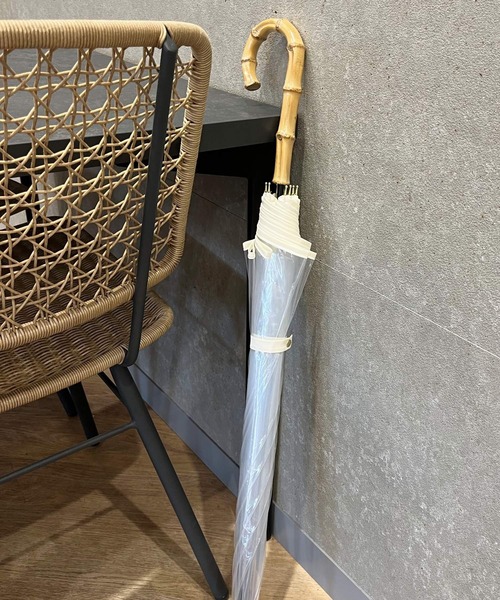 GLOBAL WORK（グローバルワーク）の「バンブークリアビニ傘/105432（長傘・レディース・クリア/ブラック/ブラウン/ブルー/ライトブルー/ホワイト系その他3・FREE）」の6枚目の写真