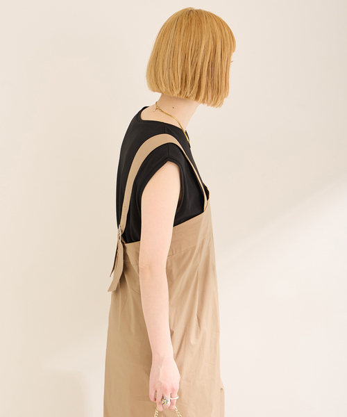 B.C STOCK（ベーセーストック）の「TシャツSETサロペット