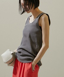 SALON adam et rope' | ヴィンテージライクリブタンクトップ【セットアップ対応・洗える】(タンクトップ)
