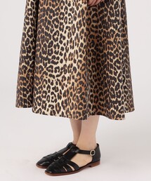 GANNI（ガニー）の「GANNI レオパード オーガニックコットンドレス