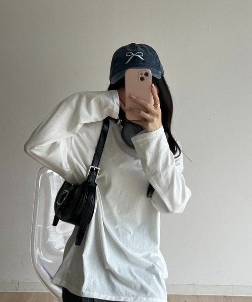 RiLi(リリ)の「ベーシックロンT【RL】(Tシャツ/カットソー・レディース・ホワイト・FREE)」の8枚目の写真