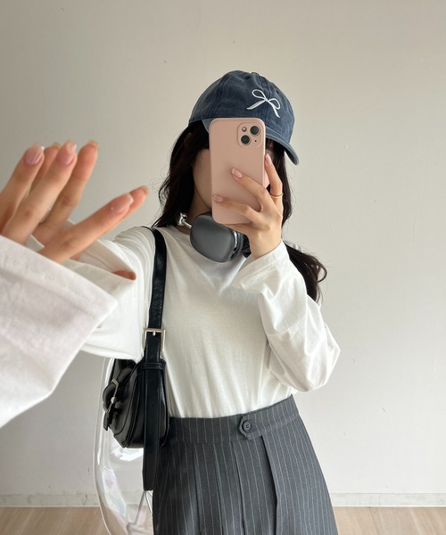 RiLi(リリ)の「ベーシックロンT【RL】(Tシャツ/カットソー・レディース・ホワイト・FREE)」の5枚目の写真