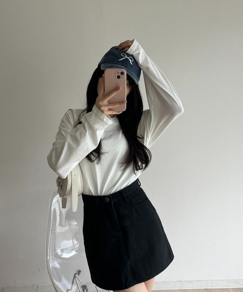 RiLi(リリ)の「ベーシックロンT【RL】(Tシャツ/カットソー・レディース・ホワイト・FREE)」の9枚目の写真