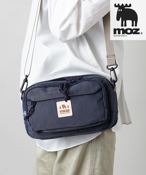 MOZ（モズ） 軽撥水加工 アウトドアテイスト な スクエア型 ショルダーバッグ ウエストバッグ（ショルダーバッグ）｜moz（モズ）
