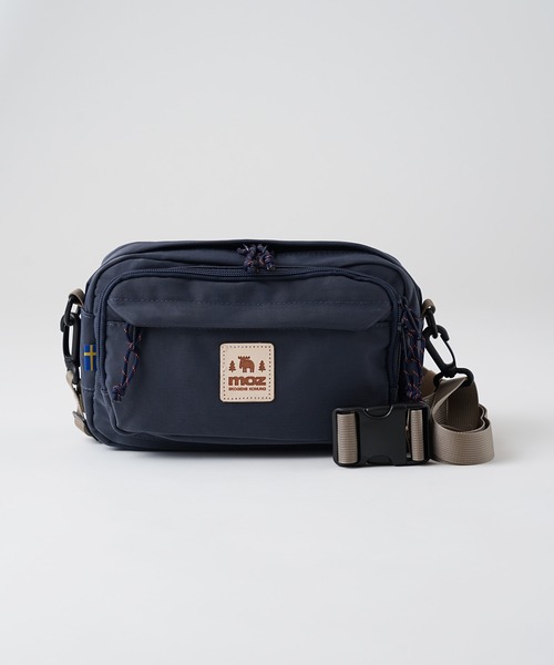 moz（モズ）の「MOZ（モズ） 軽撥水加工 アウトドアテイスト な スクエア型 ショルダーバッグ ウエストバッグ（ショルダーバッグ・レディース・ブラック/インディゴブルー/ライトグリーン/グレイッシュベージュ/アイボリー/サンドベージュ・ONE SIZE）」の20枚目の写真