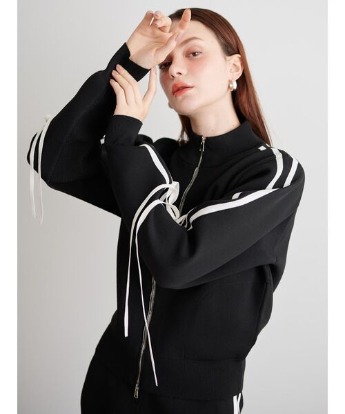 CALNAMUR（カルナムール）の「リボントラックジャケット（ブルゾン・レディース・ブラウン/グレー/ブラック・FREE）」の20枚目の写真