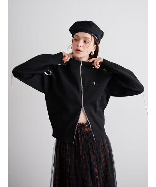 CALNAMUR（カルナムール）の「リボントラックジャケット（ブルゾン・レディース・ブラウン/グレー/ブラック・FREE）」の21枚目の写真