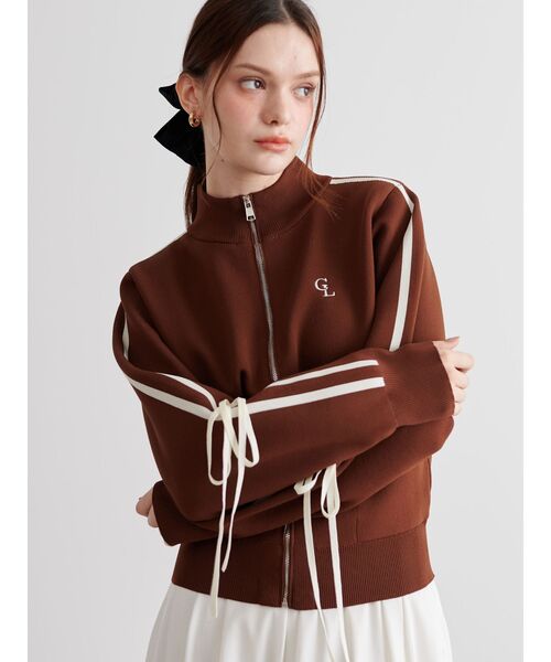 ROSY LUCE リボントラックジャケット ネイビー 即完売 OUTER – Rosy luce