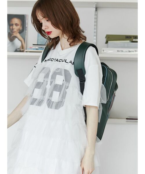 jouetie（ジュエティ）の「パイピングレザーバックパック（バックパック/リュック・レディース・ブラック/グリーン・FREE）」の12枚目の写真