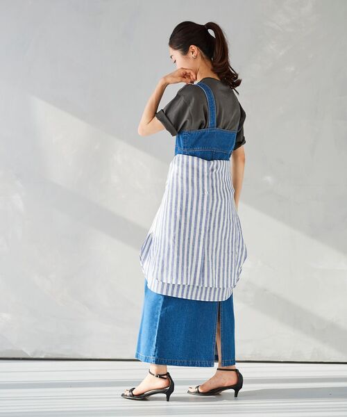 le.coeur blanc（ルクールブラン）の「フロントジップデニムジャンスカ