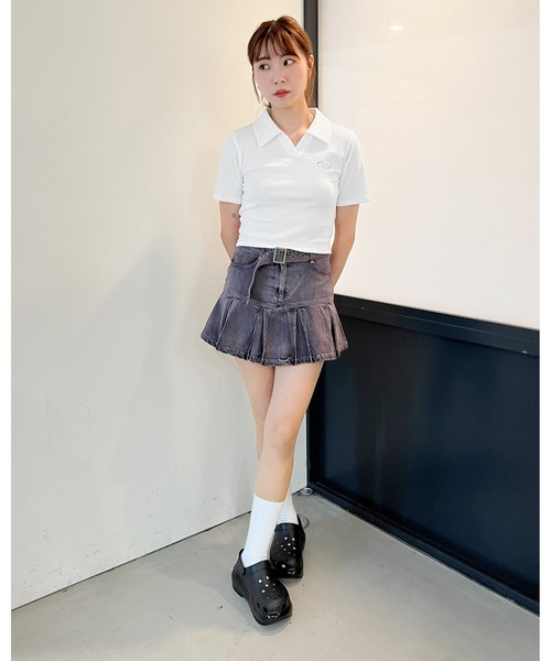 3.3 Field Trip （3.3フィールドトリップ）の「3.3 Field Trip／メタルロゴスキッパーT（Tシャツ/カットソー・レディース・ホワイト/ブルー/ブラック・FREE）」の4枚目の写真