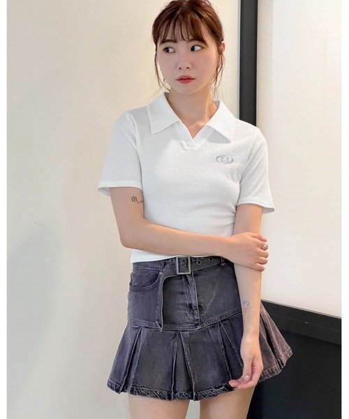 3.3 Field Trip （3.3フィールドトリップ）の「3.3 Field Trip／メタルロゴスキッパーT（Tシャツ/カットソー・レディース・ホワイト/ブルー/ブラック・FREE）」の18枚目の写真