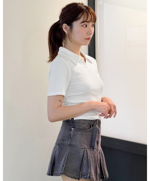 3.3 Field Trip （3.3フィールドトリップ）の「3.3 Field Trip／メタルロゴスキッパーT（Tシャツ/カットソー・レディース・ホワイト/ブルー/ブラック・FREE）」の16枚目の写真