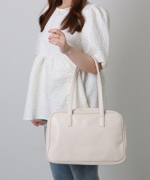 Lace Ladies（レースレディース）の「ソリッドカラー シンプル ボストン バッグ（ボストンバッグ・レディース・ブラック/アイボリー/イエロー・FREE）」の11枚目の写真