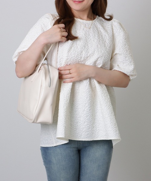 Lace Ladies（レースレディース）の「ソリッドカラー シンプル ボストン バッグ（ボストンバッグ・レディース・ブラック/アイボリー/イエロー・FREE）」の13枚目の写真