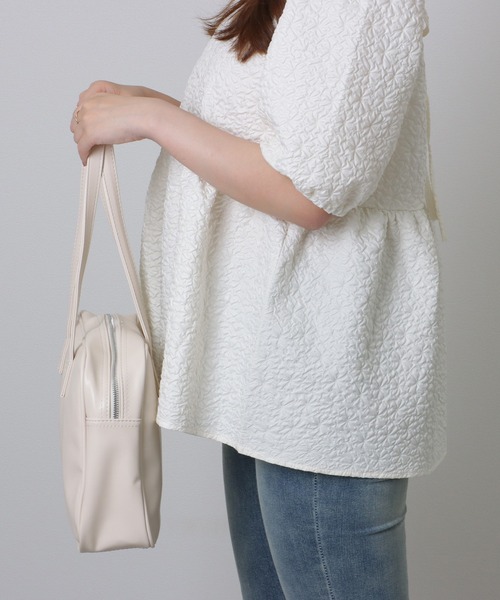 Lace Ladies（レースレディース）の「ソリッドカラー シンプル ボストン バッグ（ボストンバッグ・レディース・ブラック/アイボリー/イエロー・FREE）」の14枚目の写真