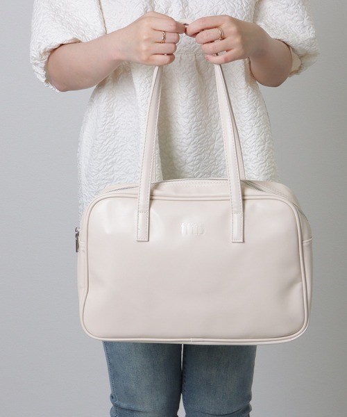 Lace Ladies（レースレディース）の「ソリッドカラー シンプル ボストン バッグ（ボストンバッグ・レディース・ブラック/アイボリー/イエロー・FREE）」の15枚目の写真