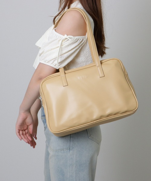 Lace Ladies（レースレディース）の「ソリッドカラー シンプル ボストン バッグ（ボストンバッグ・レディース・ブラック/アイボリー/イエロー・FREE）」の20枚目の写真