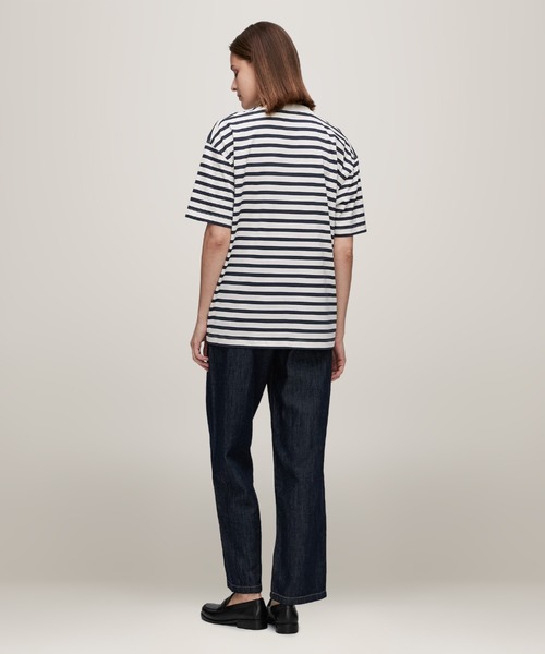 【トミーヒルフィガー】モダンレギュラーボーダークルーネックTシャツ TOMMY HILFIGER｜モダンレギュラーボーダークルーネックTシャツ