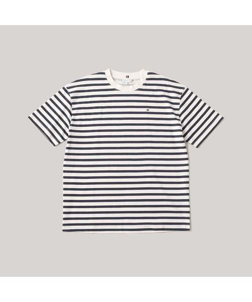 セール】モダンレギュラーボーダークルーネックTシャツ（Tシャツ