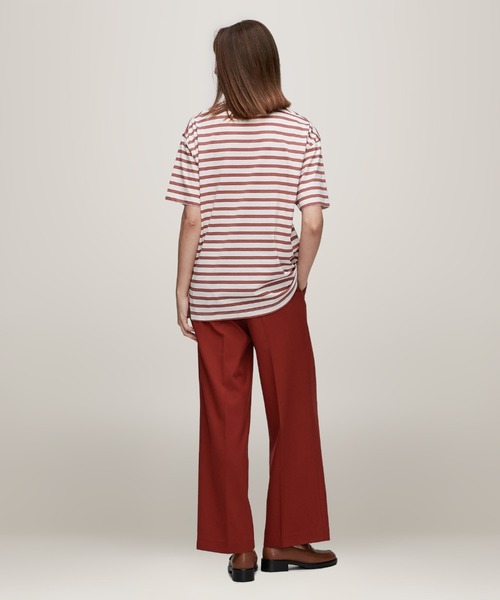 【トミーヒルフィガー】モダンレギュラーボーダークルーネックTシャツ TOMMY HILFIGER｜モダンレギュラーボーダークルーネックTシャツ