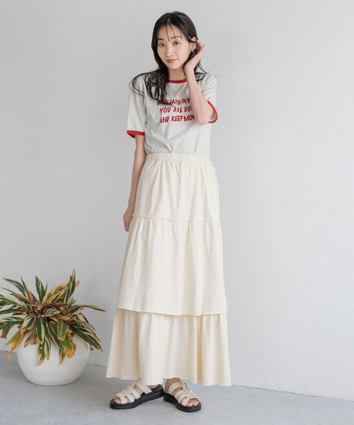 LOWRYS FARM（ローリーズファーム）の「カットティアードスカート