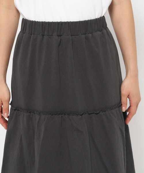 LOWRYS FARM（ローリーズファーム）の「カットティアードスカート 130832（スカート・レディース・アイボリー/グレー/チャコールグレー・FREE）」の21枚目の写真