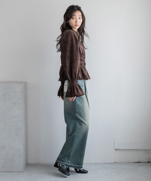 LOWRYSFARM ローリーズファーム シャーリングブラウスロングスリーブ LOWRYS FARM（ローリーズファーム）の「2WAYシャーリング
