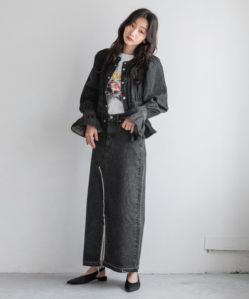 LOWRYS FARM（ローリーズファーム）の「2WAYシャーリングブラウス