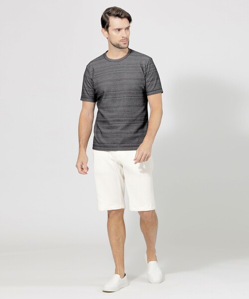 EPOCA UOMO(エポカウォモ)の「ワッフルジャージーショートパンツ(その他パンツ・メンズ・チャコールグレー/ホワイト・46/48)」の3枚目の写真