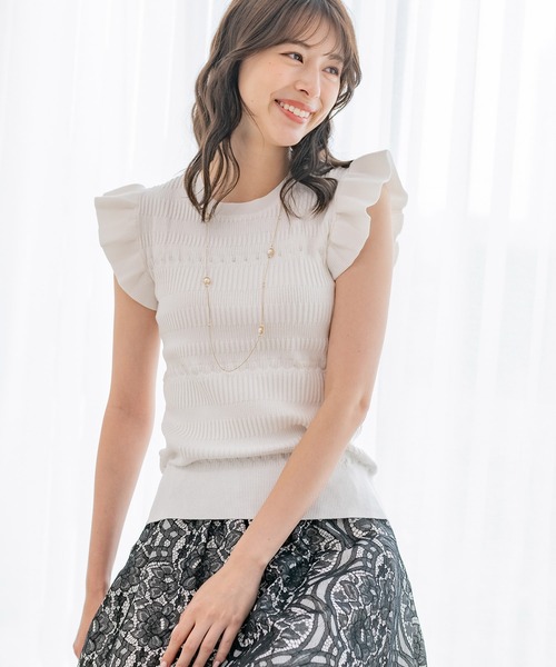 Jayro(ジャイロ)の「パネルリブノースリプルオーバー(Tシャツ/カットソー・レディース・グリーン/ブラック/グレー系その他/ホワイト系その他・M)」の5枚目の写真