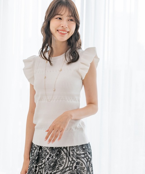 Jayro(ジャイロ)の「パネルリブノースリプルオーバー(Tシャツ/カットソー・レディース・グリーン/ブラック/グレー系その他/ホワイト系その他・M)」の6枚目の写真