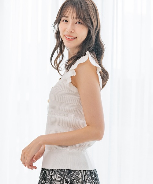 Jayro(ジャイロ)の「パネルリブノースリプルオーバー(Tシャツ/カットソー・レディース・グリーン/ブラック/グレー系その他/ホワイト系その他・M)」の7枚目の写真