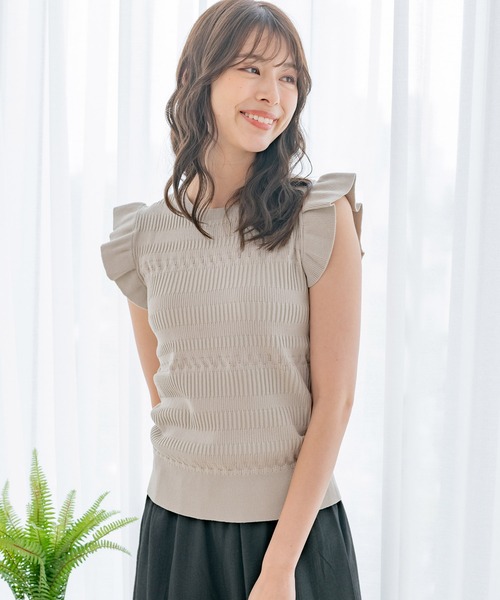 Jayro(ジャイロ)の「パネルリブノースリプルオーバー(Tシャツ/カットソー・レディース・グリーン/ブラック/グレー系その他/ホワイト系その他・M)」の11枚目の写真