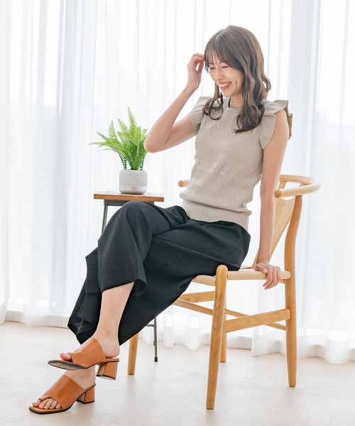Jayro(ジャイロ)の「パネルリブノースリプルオーバー(Tシャツ/カットソー・レディース・グリーン/ブラック/グレー系その他/ホワイト系その他・M)」の13枚目の写真