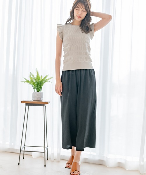 Jayro(ジャイロ)の「パネルリブノースリプルオーバー(Tシャツ/カットソー・レディース・グリーン/ブラック/グレー系その他/ホワイト系その他・M)」の14枚目の写真