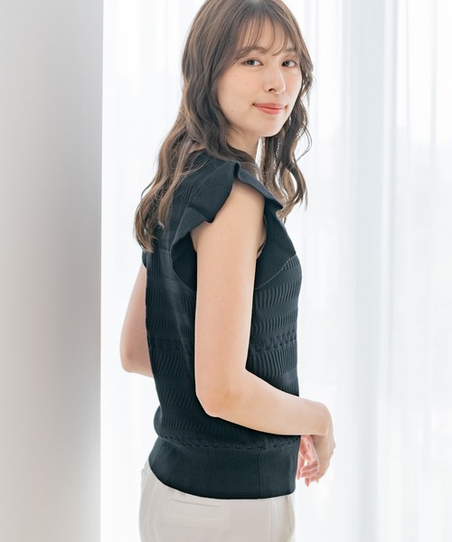 Jayro(ジャイロ)の「パネルリブノースリプルオーバー(Tシャツ/カットソー・レディース・グリーン/ブラック/グレー系その他/ホワイト系その他・M)」の16枚目の写真