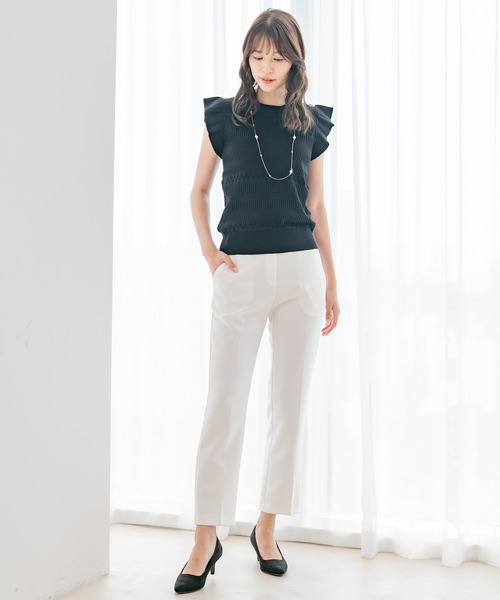 Jayro(ジャイロ)の「パネルリブノースリプルオーバー(Tシャツ/カットソー・レディース・グリーン/ブラック/グレー系その他/ホワイト系その他・M)」の18枚目の写真