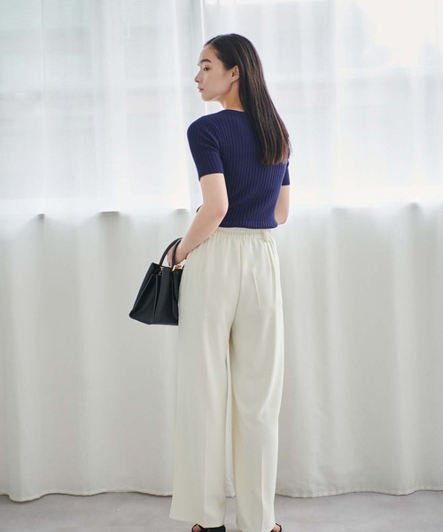 fifth（フィフス）の「ツータックとろみパンツ（その他パンツ・レディース・ブラック/アイボリー/ピンク/グレー・M/S）」の10枚目の写真