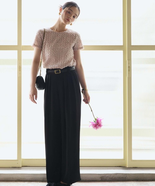 fifth（フィフス）の「ツータックとろみパンツ（その他パンツ・レディース・ブラック/アイボリー/ピンク/グレー・M/S）」の7枚目の写真